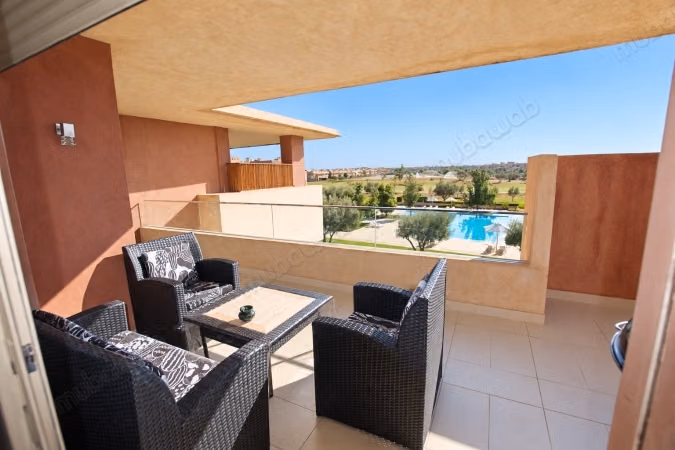 2 Bedroom Furnished Apartment for Long Term Rent in Golf City Prestigia Agdal Marrakech with Pool