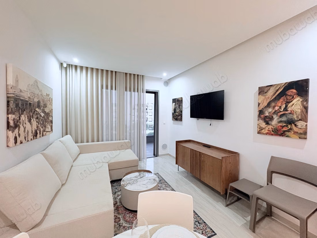 Modern apartment for rent in Sidi Daoued. 1 beautiful bedroom. Well furnished