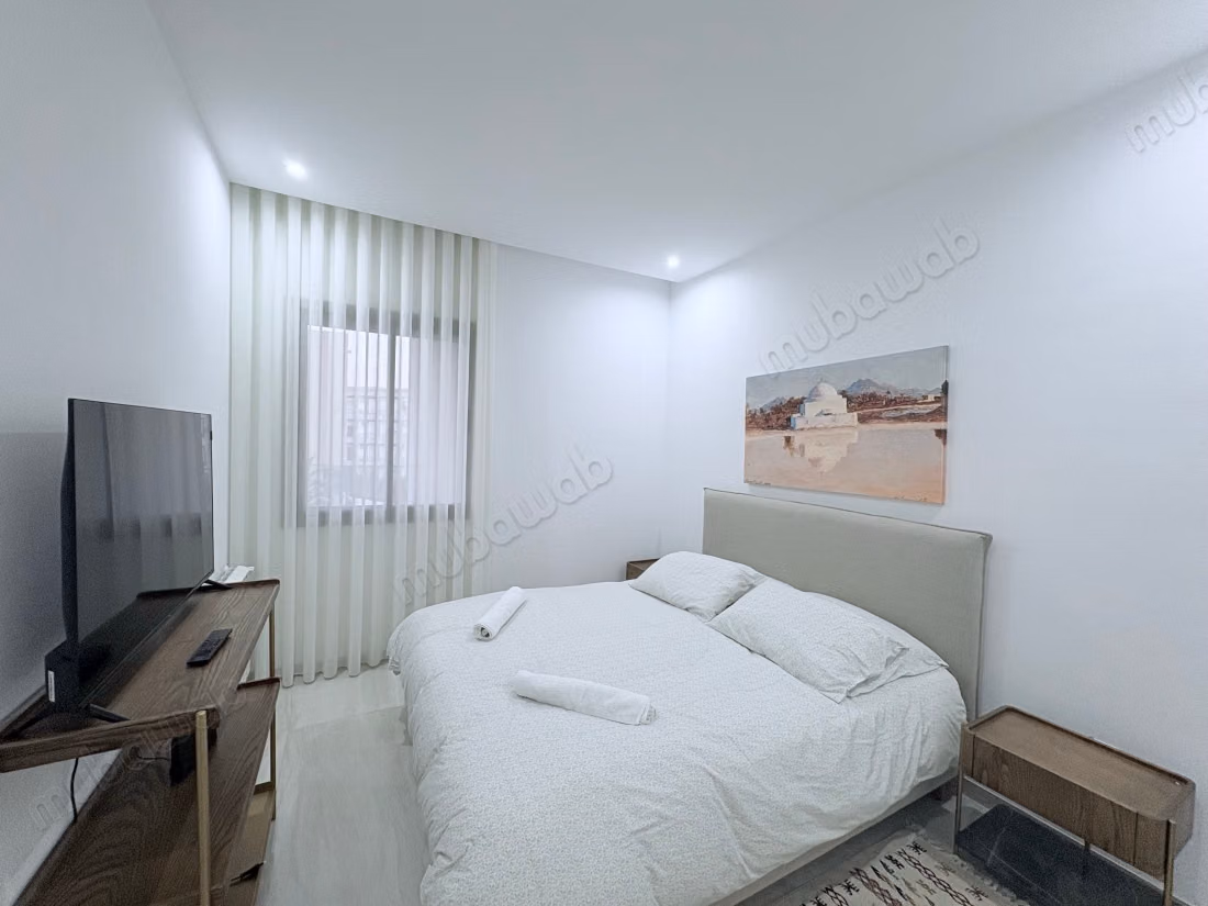 Modern apartment for rent in Sidi Daoued. 1 beautiful bedroom. Well furnished