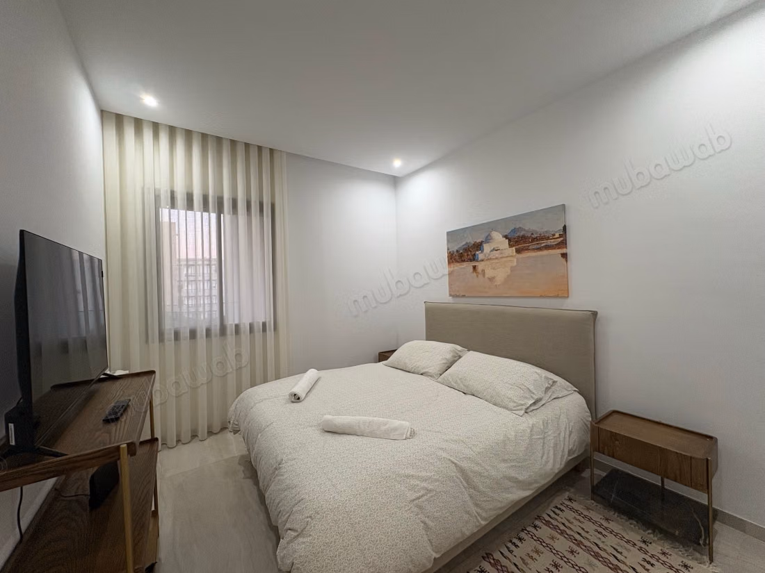Modern apartment for rent in Sidi Daoued. 1 beautiful bedroom. Well furnished