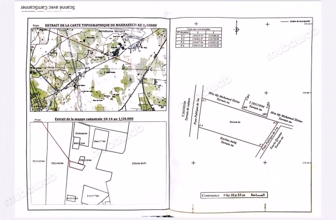 Terrain residential 1053 m 
Mhamid Marrakech