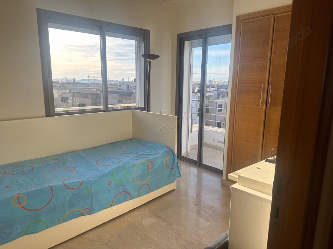 High standing apartment 63 m², marble, closed residence, garage and Busway in Errahma