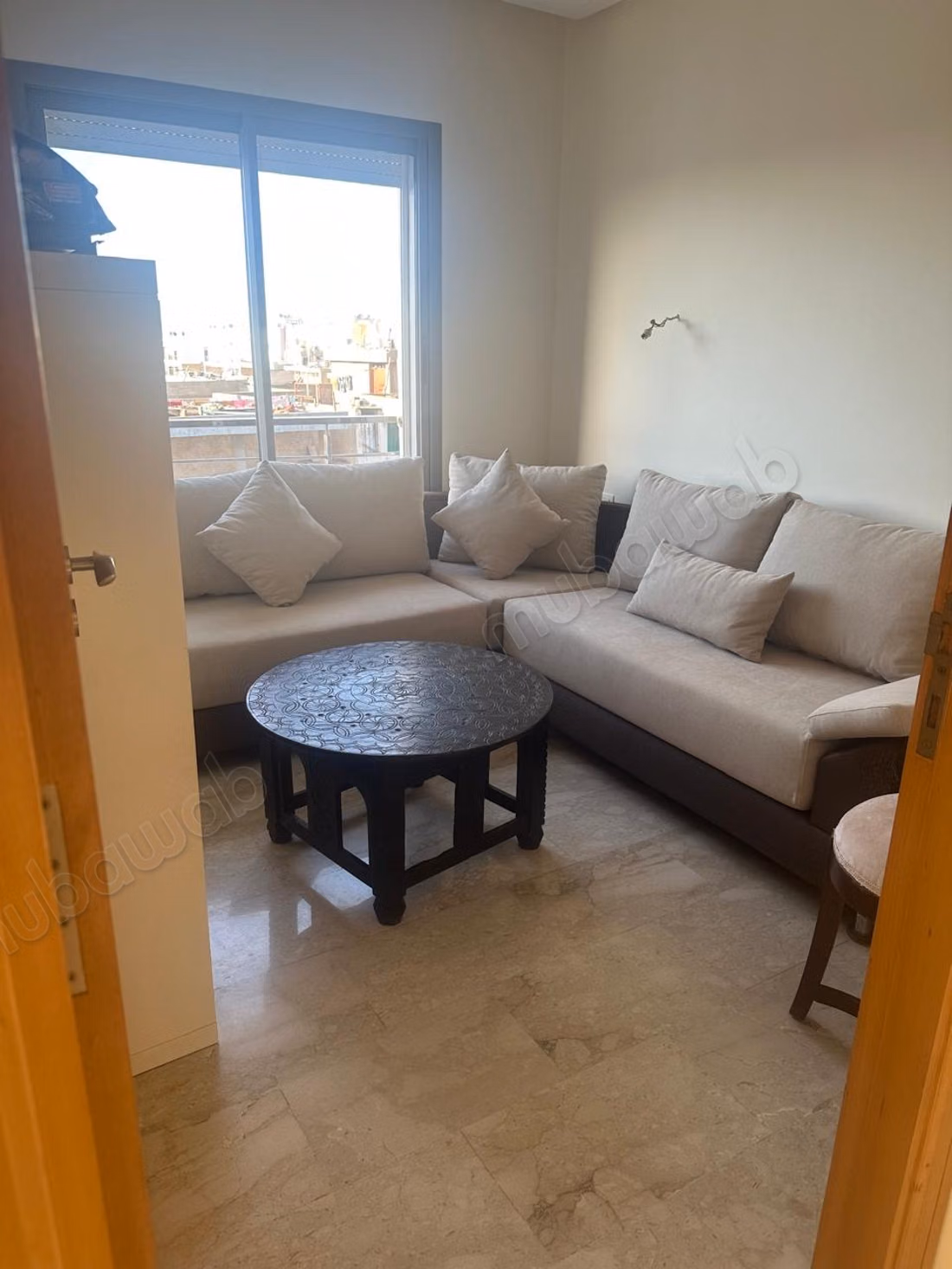 High standing apartment 63 m², marble, closed residence, garage and Busway in Errahma