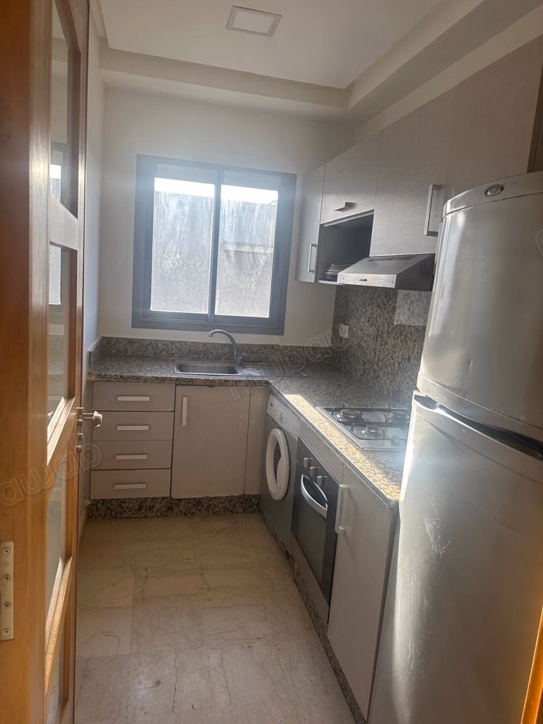 High standing apartment 63 m², marble, closed residence, garage and Busway in Errahma