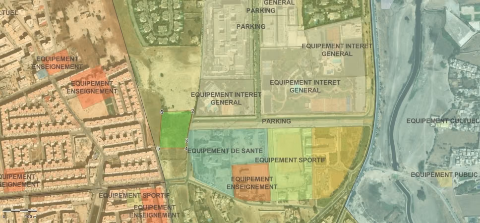 Terrain Titré de 9 049 m² à Bouskoura Ville
