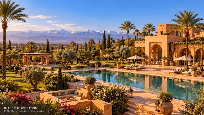 Exceptional estate of 2 hectares with a 1,200 m² villa – Ourika Road, Marrakech