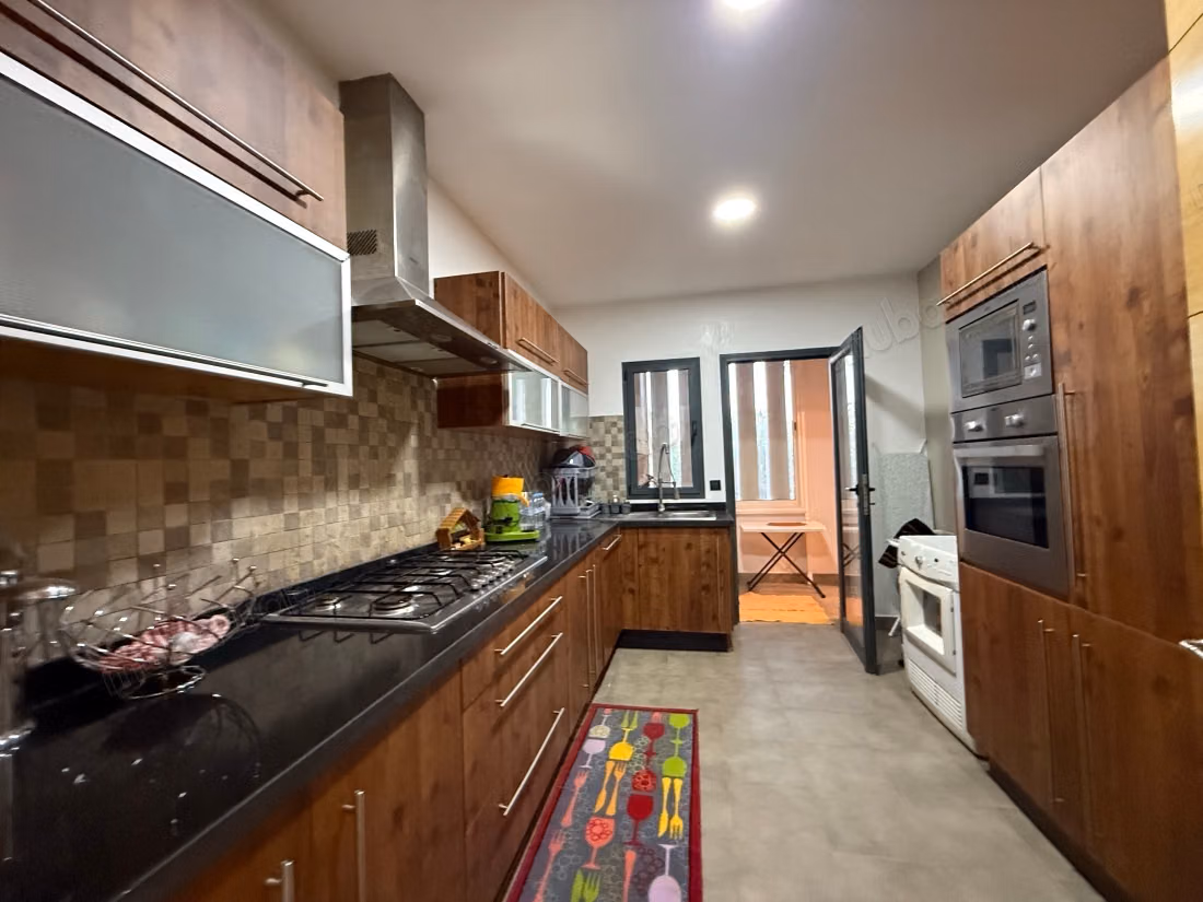 Bouskoura Groene Stad Gemeubileerd Appartement van 180 m² te Huur, Uitzicht op Golf