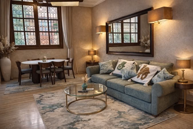 Gemeubileerde duplex met dakterras zwembad te huur