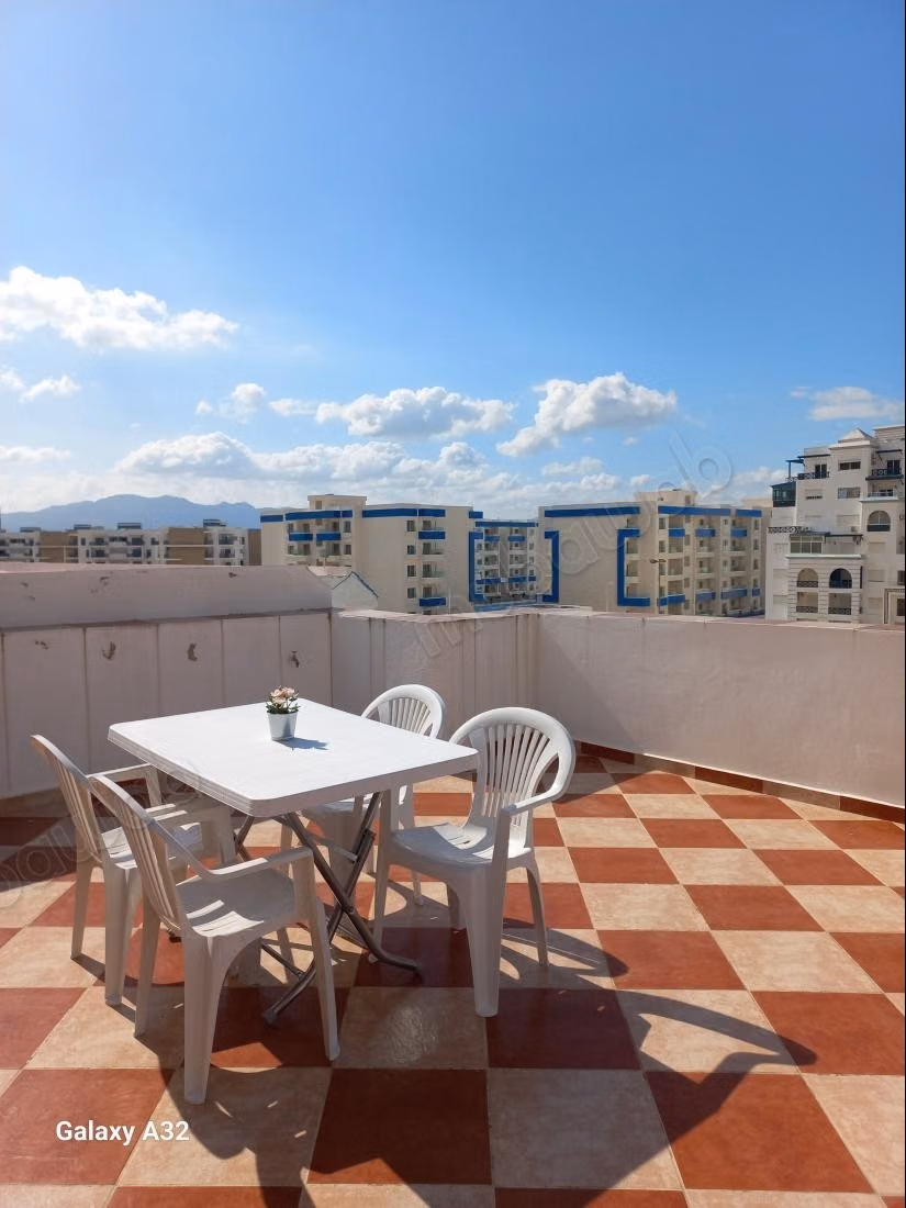 Furnished apartment with sea view in Martil
