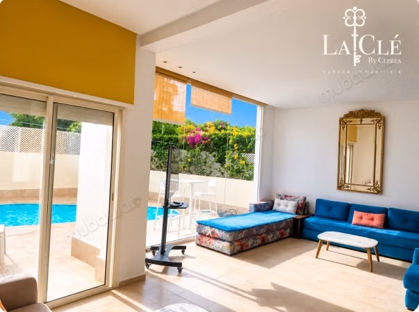 Luxurious villa for rent in Dar Bouazza. 3 beautiful bedrooms. Furnished
