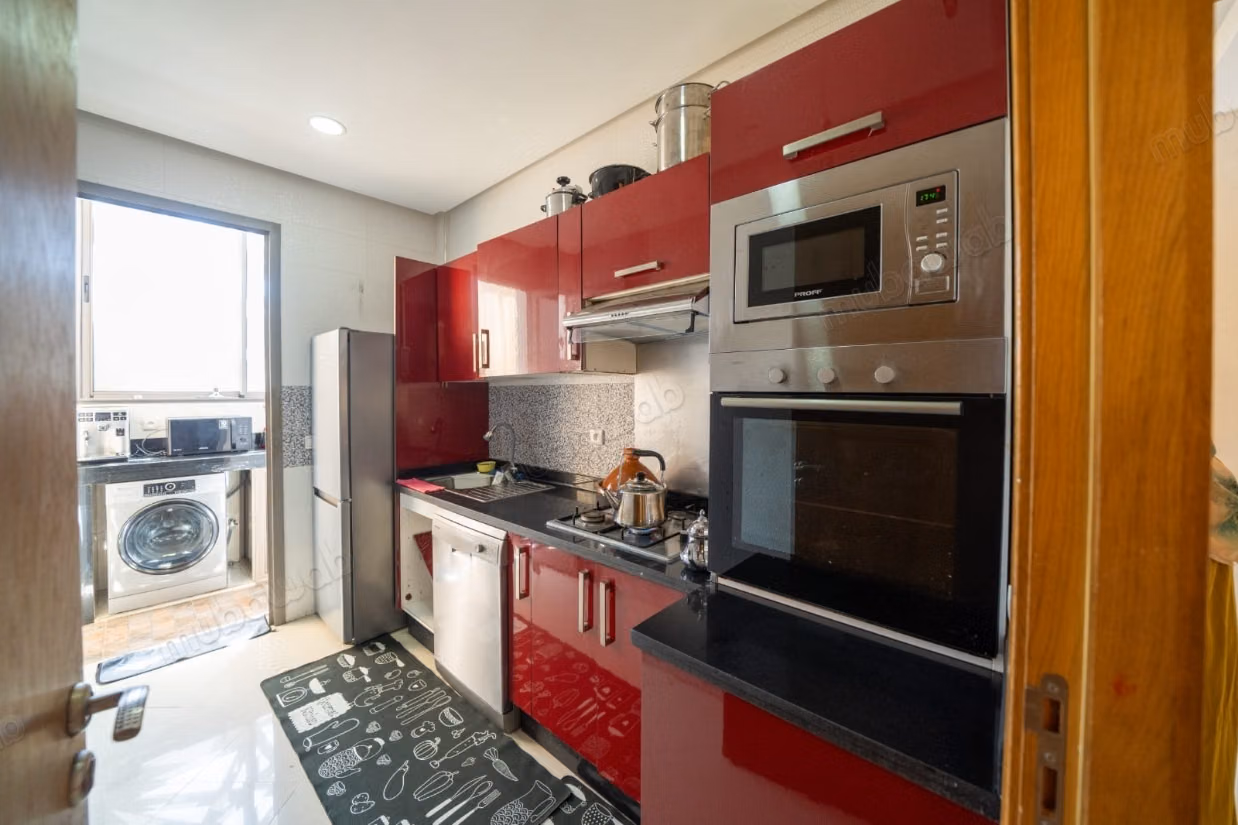 Stunning apartment for rent in El Mansouria. 10 rooms. Well furnished