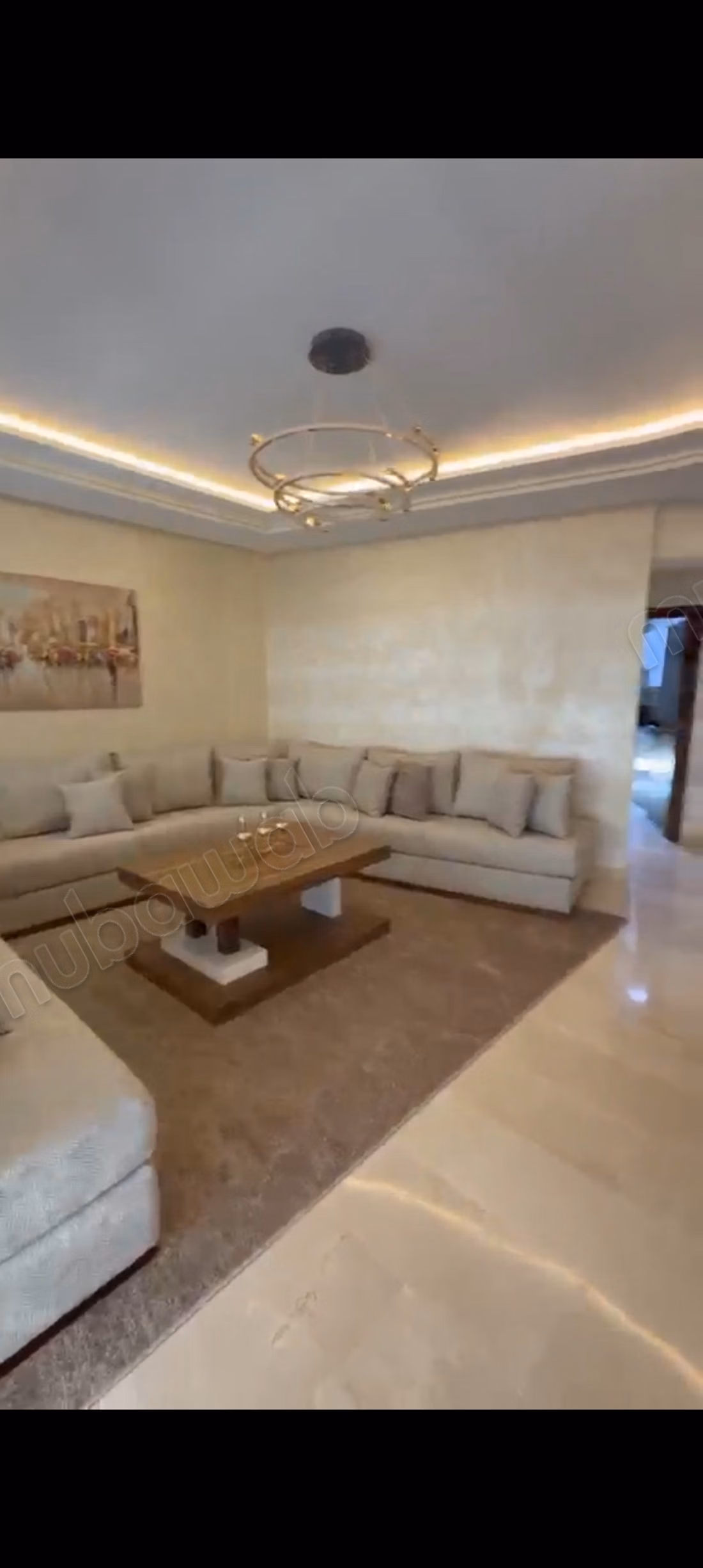 Rent an apartment in Tangier City Center. 3 beautiful rooms. Furnished