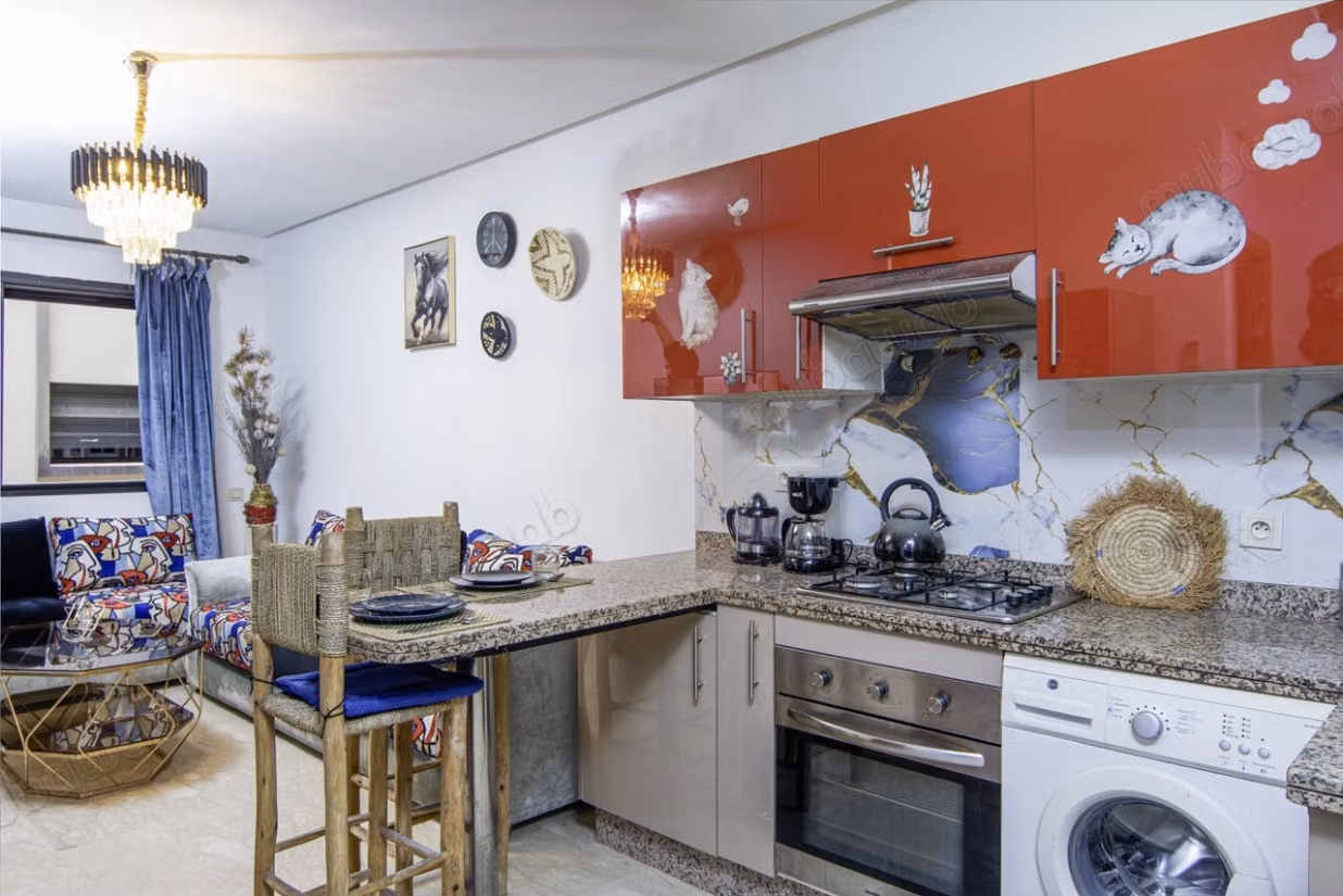 Monolocale ben arredato in affitto a Hivernage