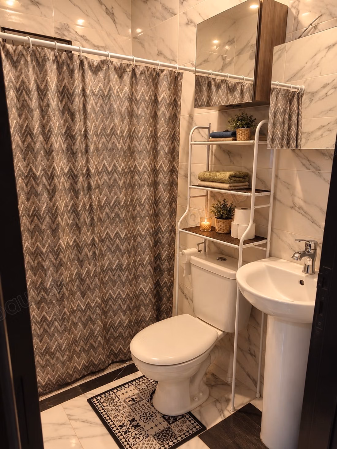 Seasonal rental in Ennakhil Palmeraie. 2 bedrooms. Washing machine