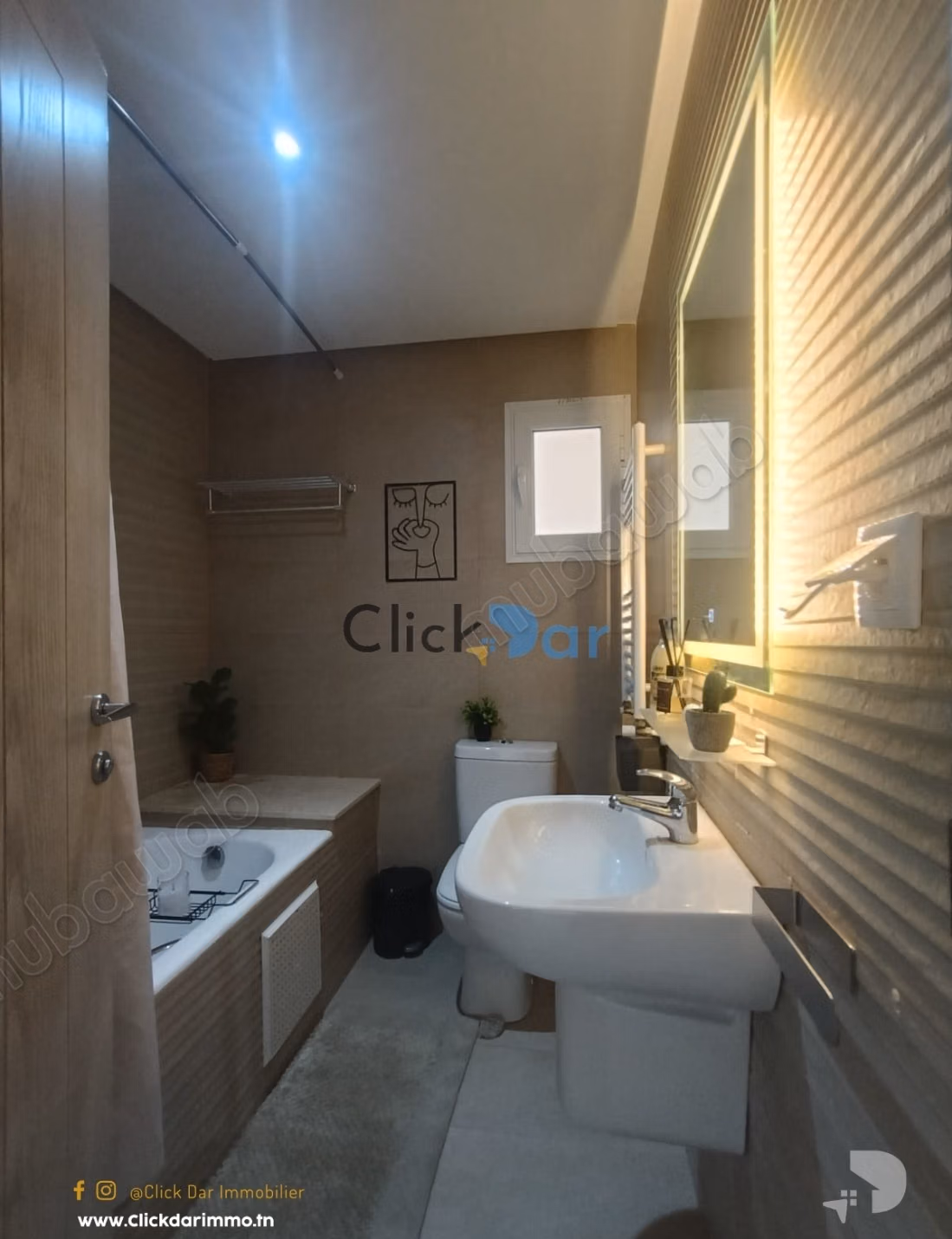 Appartement S2 location annuelle Hammamet