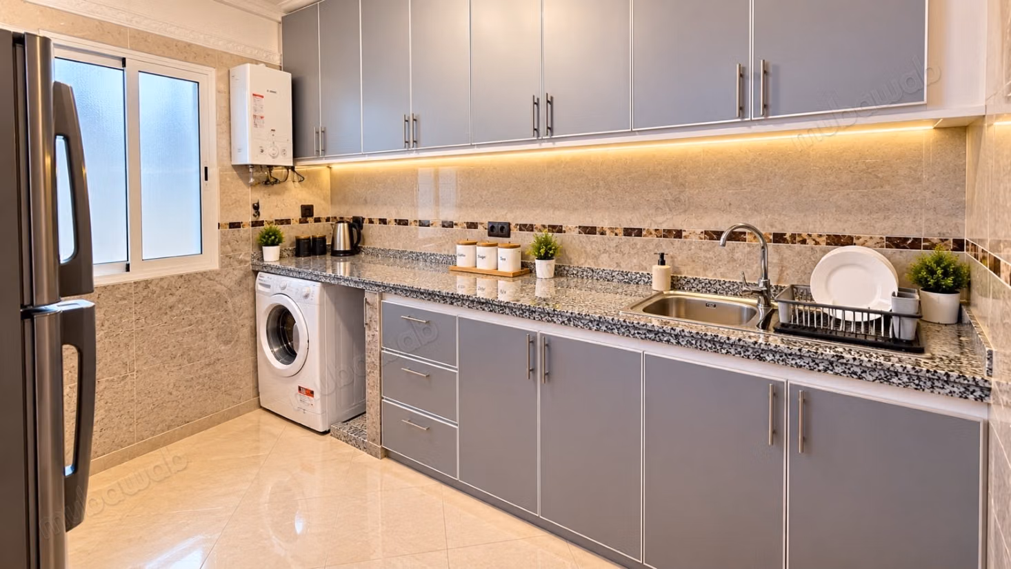 Très bel appartement en location à Bouaakkaz.
Surface totale 90 m².
Meublé