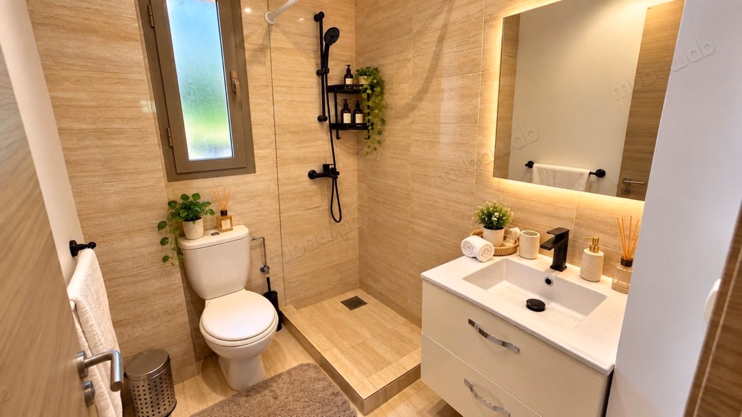 Zeer mooi appartement te huur in Bouaakkaz. 2 slaapkamers. Goed ingericht