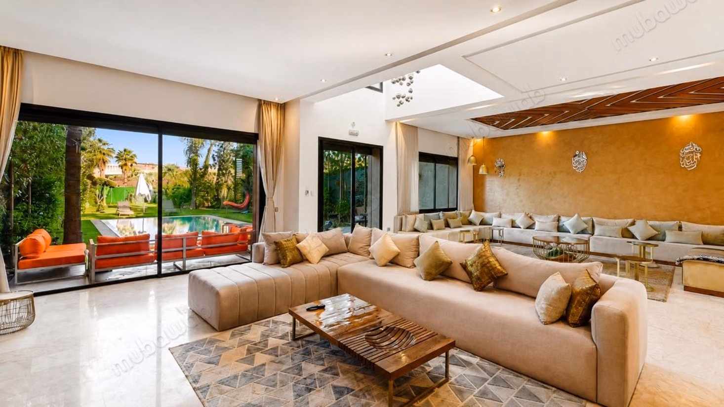 Luxury villa rental on Route Amizmiz. 4 comfortable rooms. Well furnished