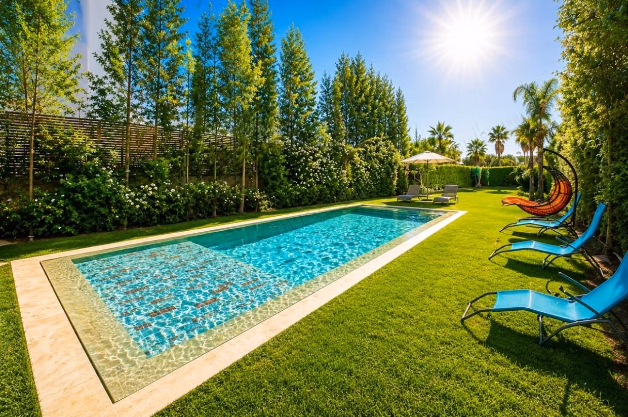 Luxury villa rental on Route Amizmiz. 4 comfortable rooms. Well furnished