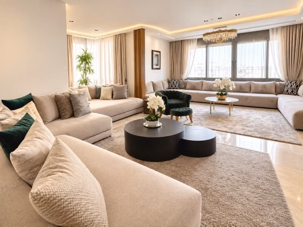 Alquiler de apartamento amueblado de 3 habitaciones de 169 m² – Boulevard Anfa, Casablanca