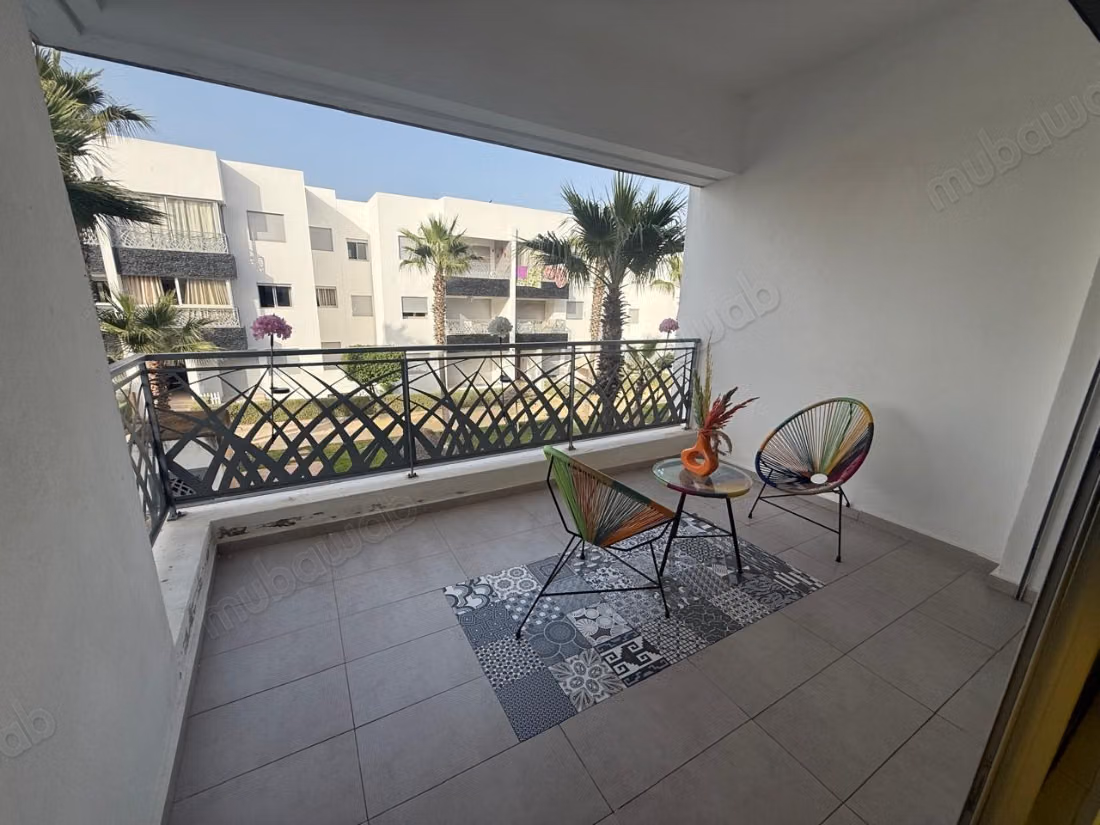 Rent this apartment in Dar Bouazza. 1 Room. Furnished