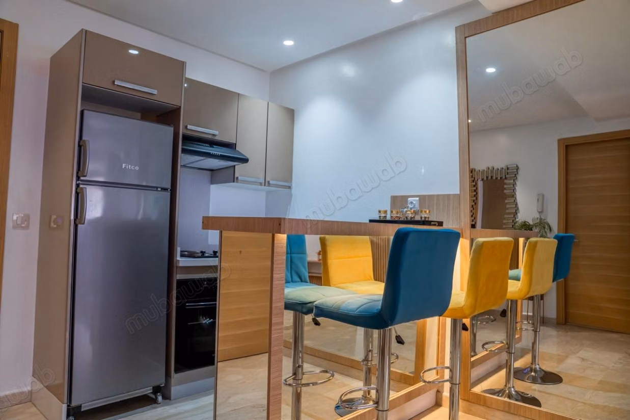 Beautiful apartment for sale in Gueliz. Total area 45 m². Windows with double glazing and secure door