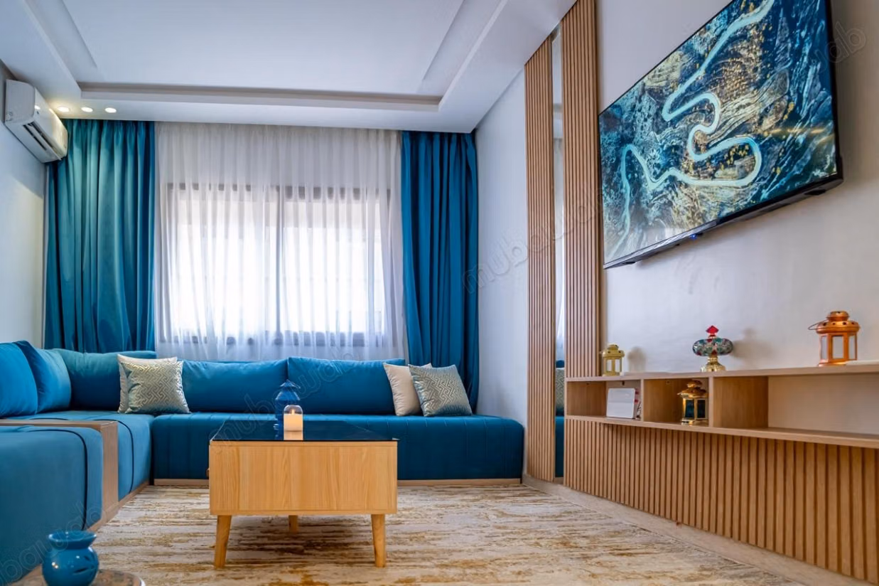 Beautiful apartment for sale in Gueliz. Total area 45 m². Windows with double glazing and secure door