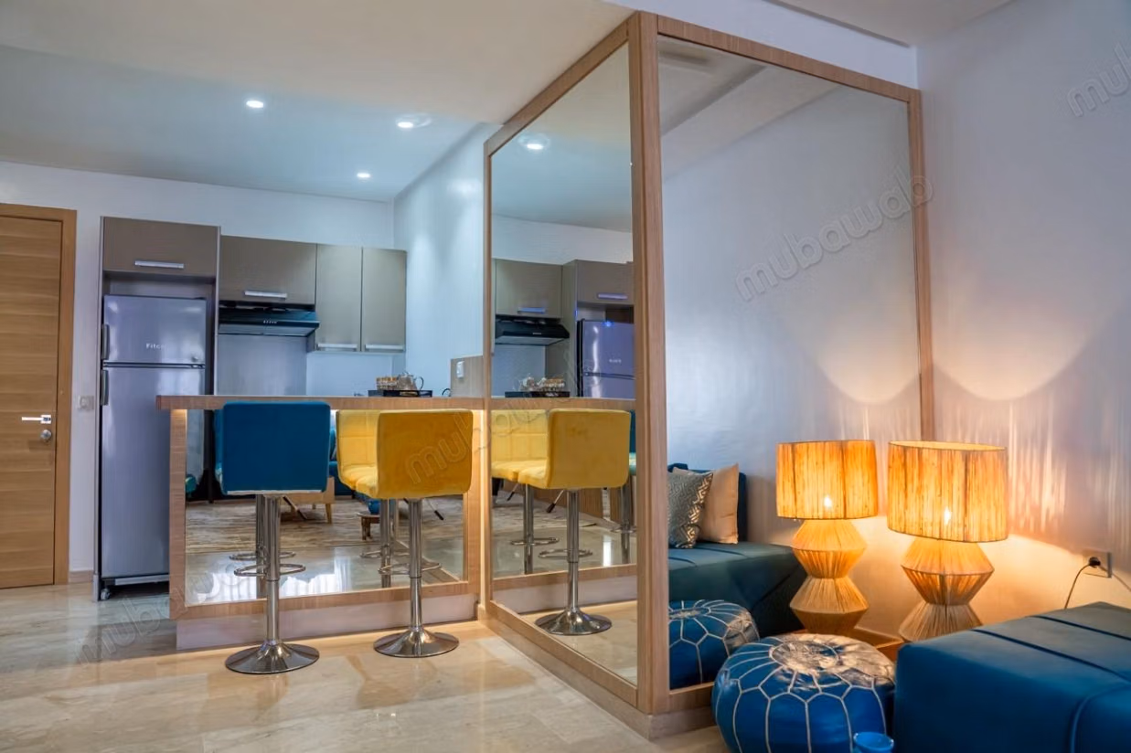 Beautiful apartment for sale in Gueliz. Total area 45 m². Windows with double glazing and secure door