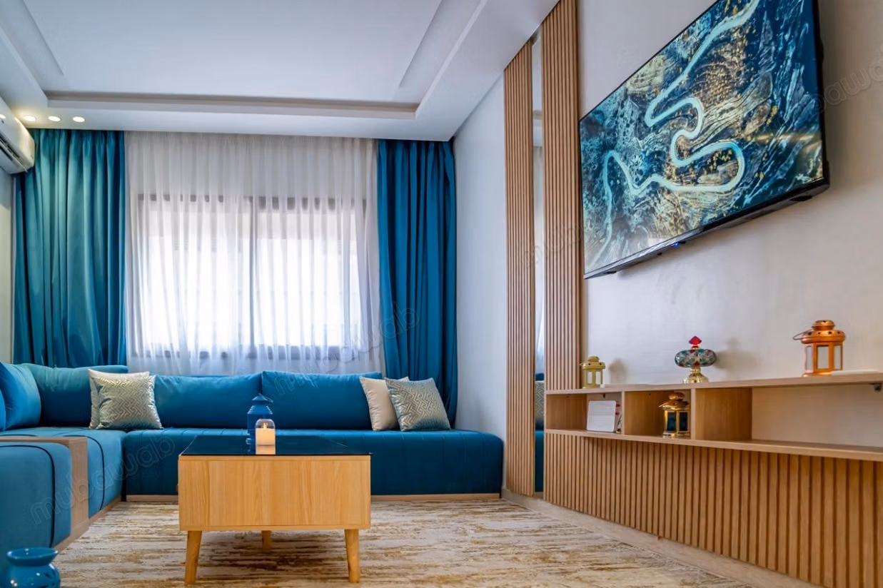 Beautiful apartment for sale in Gueliz. Total area 45 m². Windows with double glazing and secure door