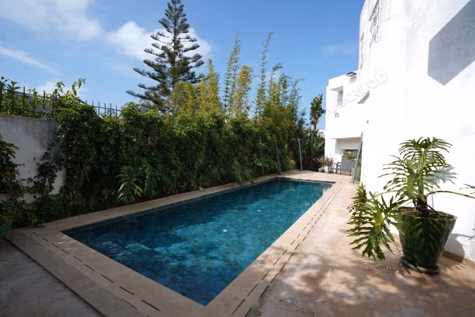 Anfa location villa meublé 3chambres piscine