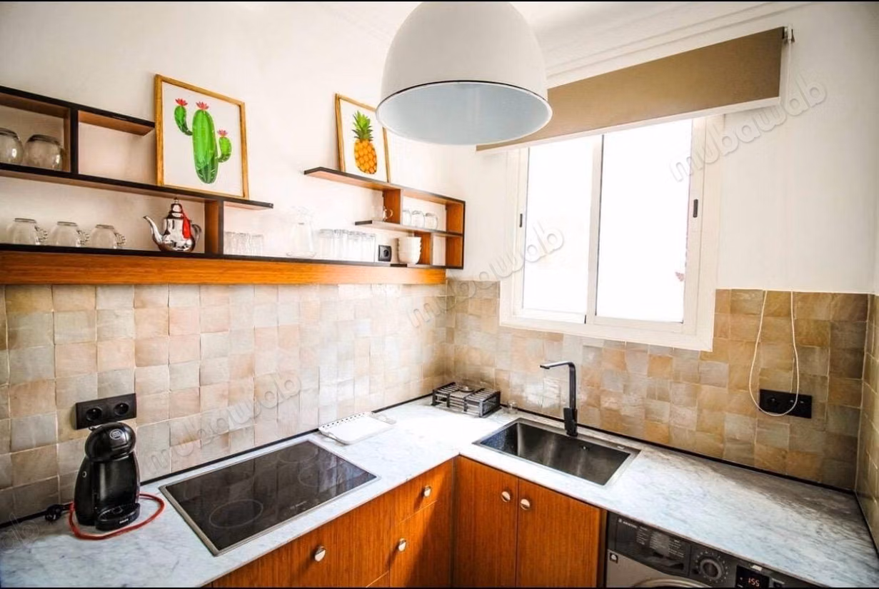 Apartamento amueblado de 2 habitaciones en alquiler en Abwab Guéliz