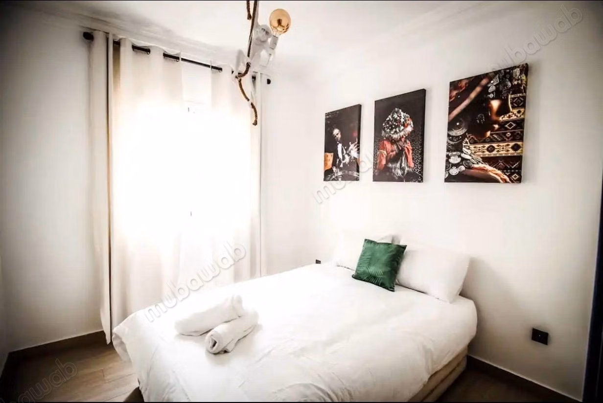 Apartamento amueblado de 2 habitaciones en alquiler en Abwab Guéliz