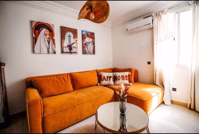 Apartamento amueblado de 2 habitaciones en alquiler en Abwab Guéliz