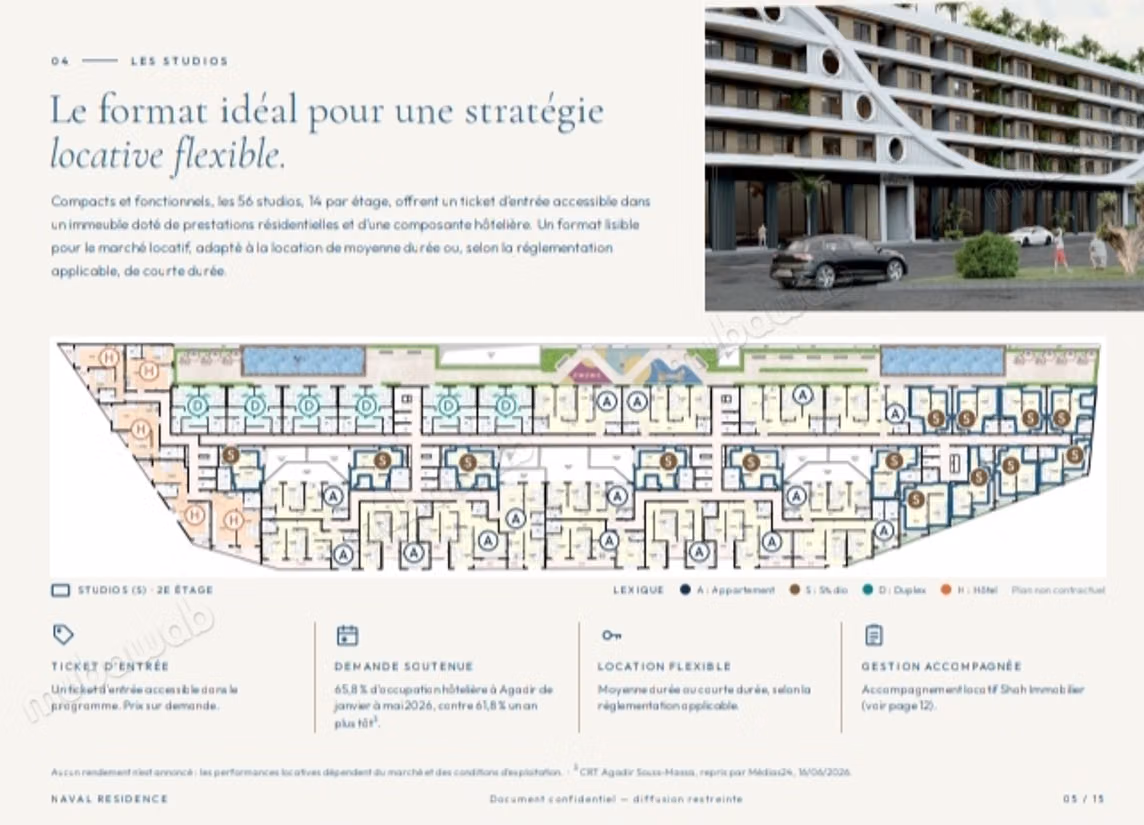 Apartment & studio & shop for sale in Agadir