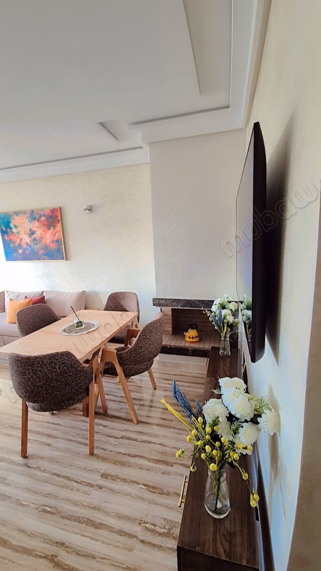 Louez cet appartement à Sidi Moumen. Surface de 74 m². Bien meublé