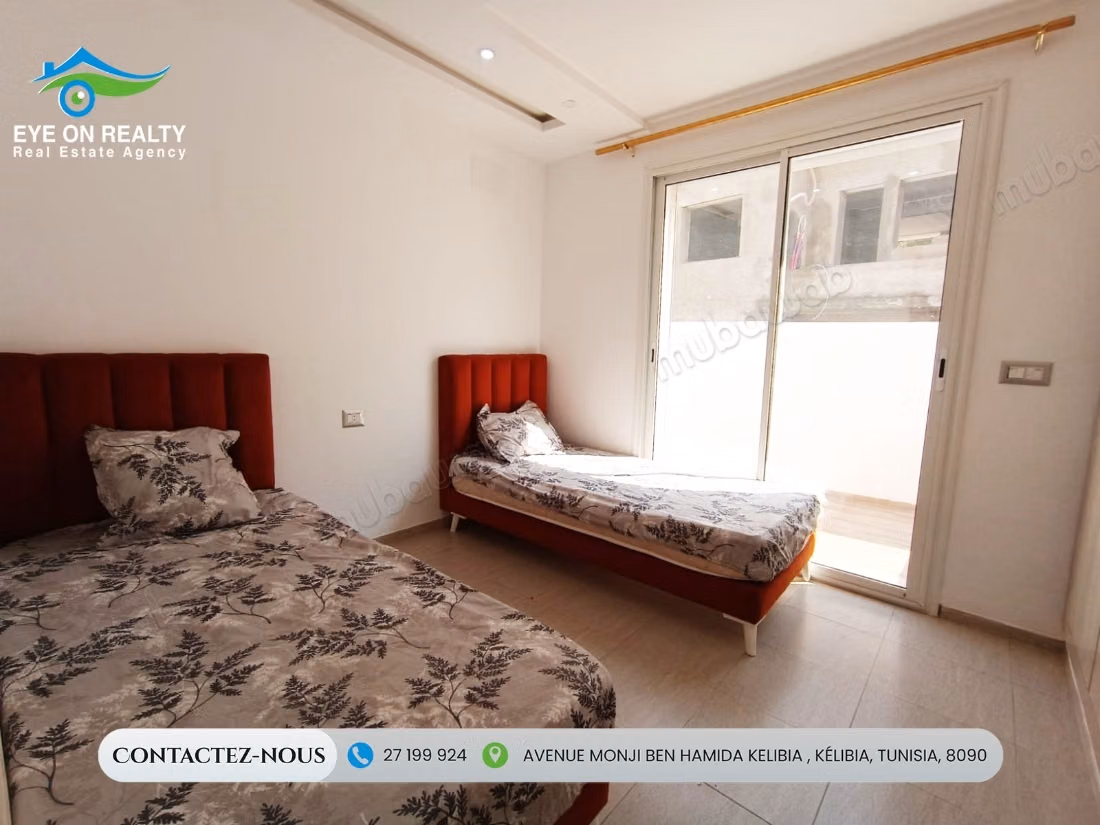Furnished S2 apartment for rent in Kélibia