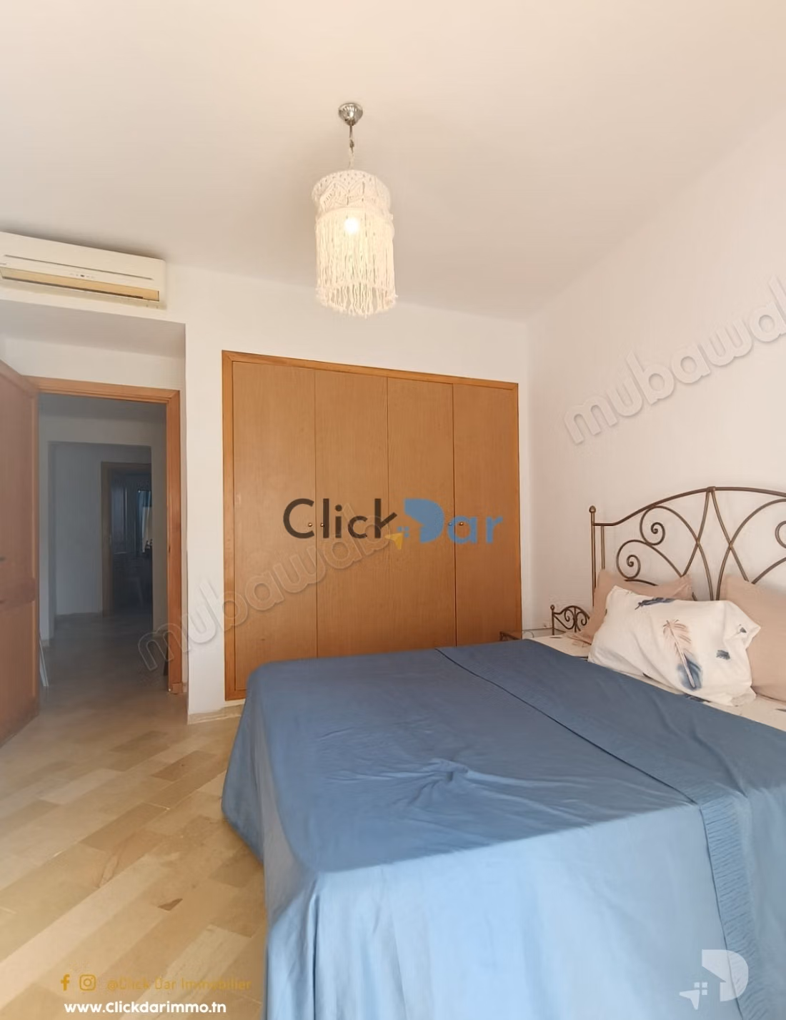 Appartement S2 nabeul piscine et abri voiture