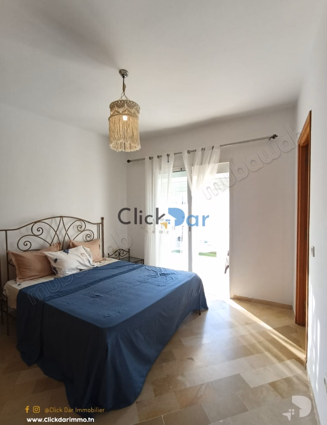 Appartement S2 nabeul piscine et abri voiture
