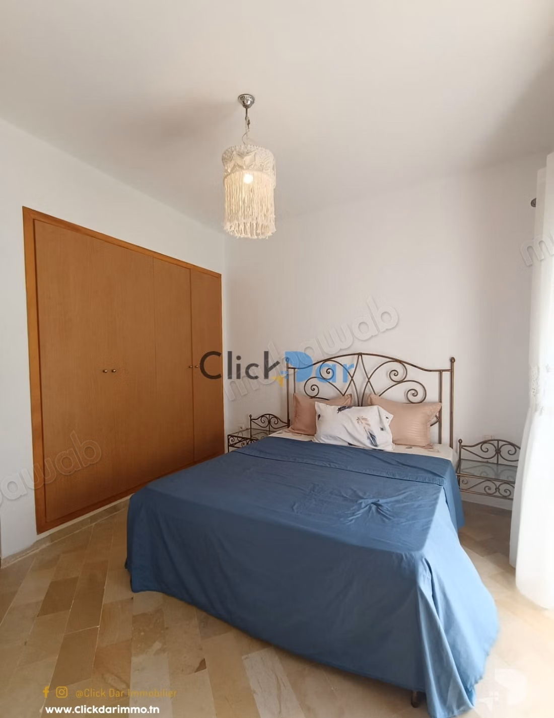 Appartement S2 nabeul piscine et abri voiture