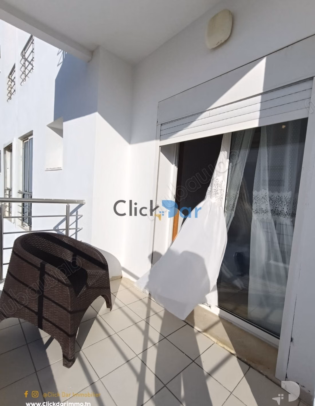 Appartement S2 nabeul piscine et abri voiture