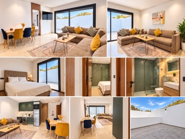 Rental of an apartment in Anfa. 1 beautiful bedroom. Well furnished