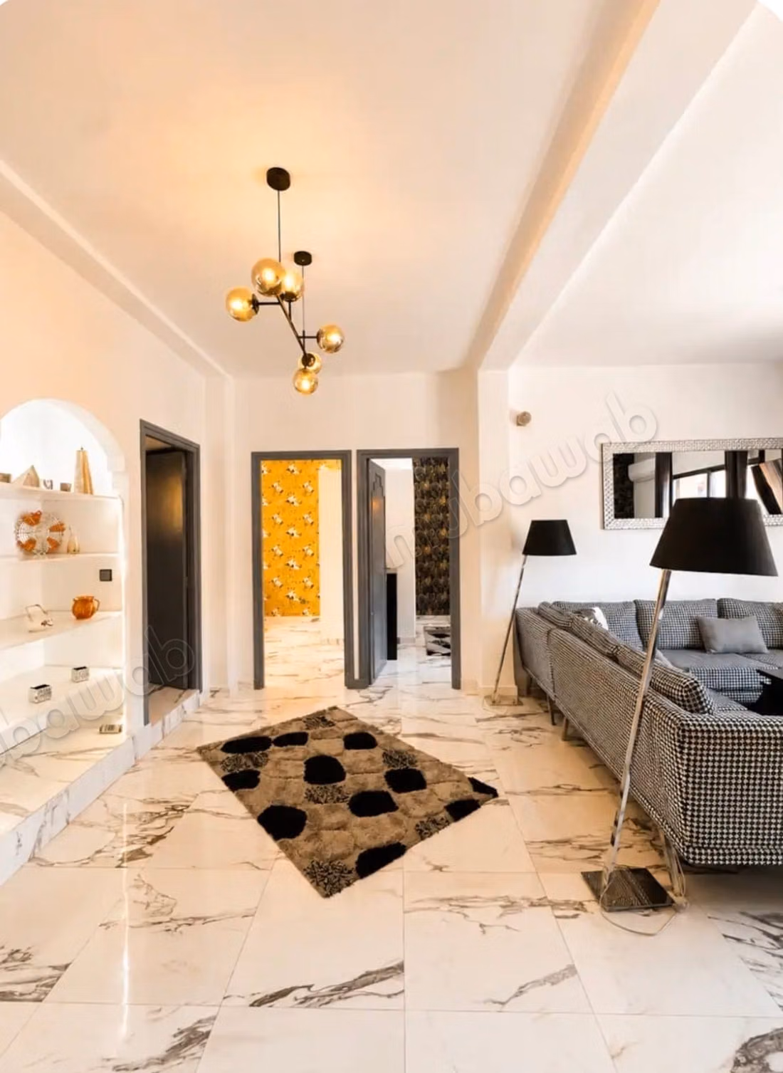 Vend appartement à Guéliz. 2 chambres. Bien meublé
