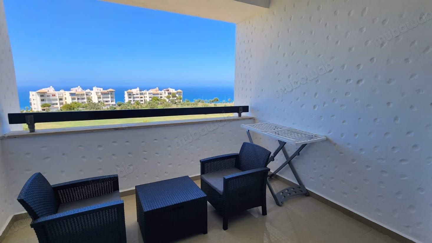 Apartamento de lujo en venta en Asilah Marina Golf, vista panorámica del mar y del golf