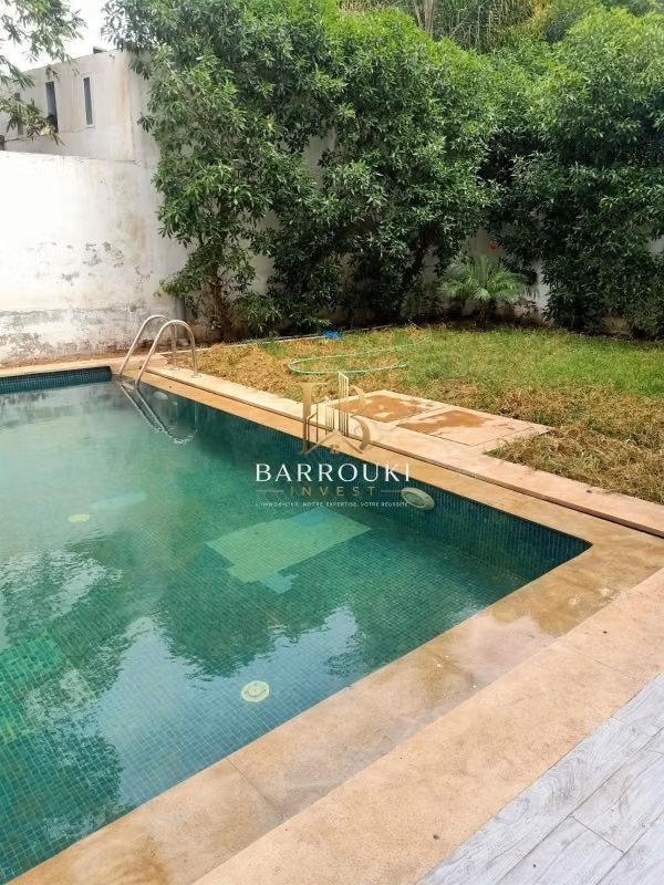 Appartamento al piano terra con piscina privata e giardino in affitto - Dar Bouazza