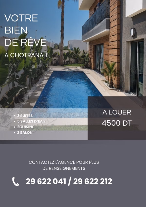 Un triplex di 253m² a Chotrana 1