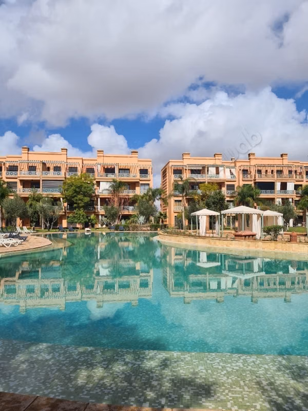 Magnificent furnished apartment in a beautiful gated residence with swimming pool