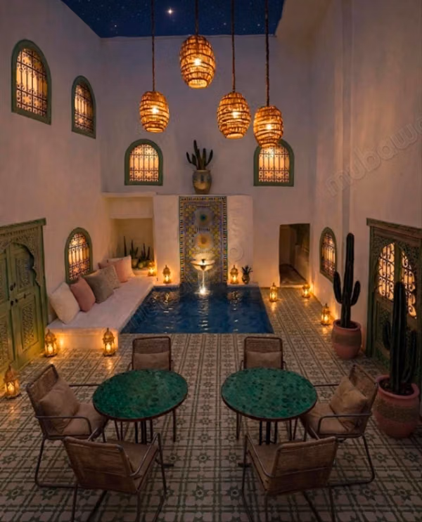 Riad Maison d'hôtes 6 suites Bassin Rooftop