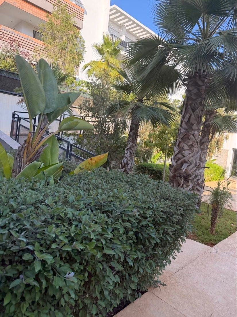 Très joli app Meublé ne rez ce jardin