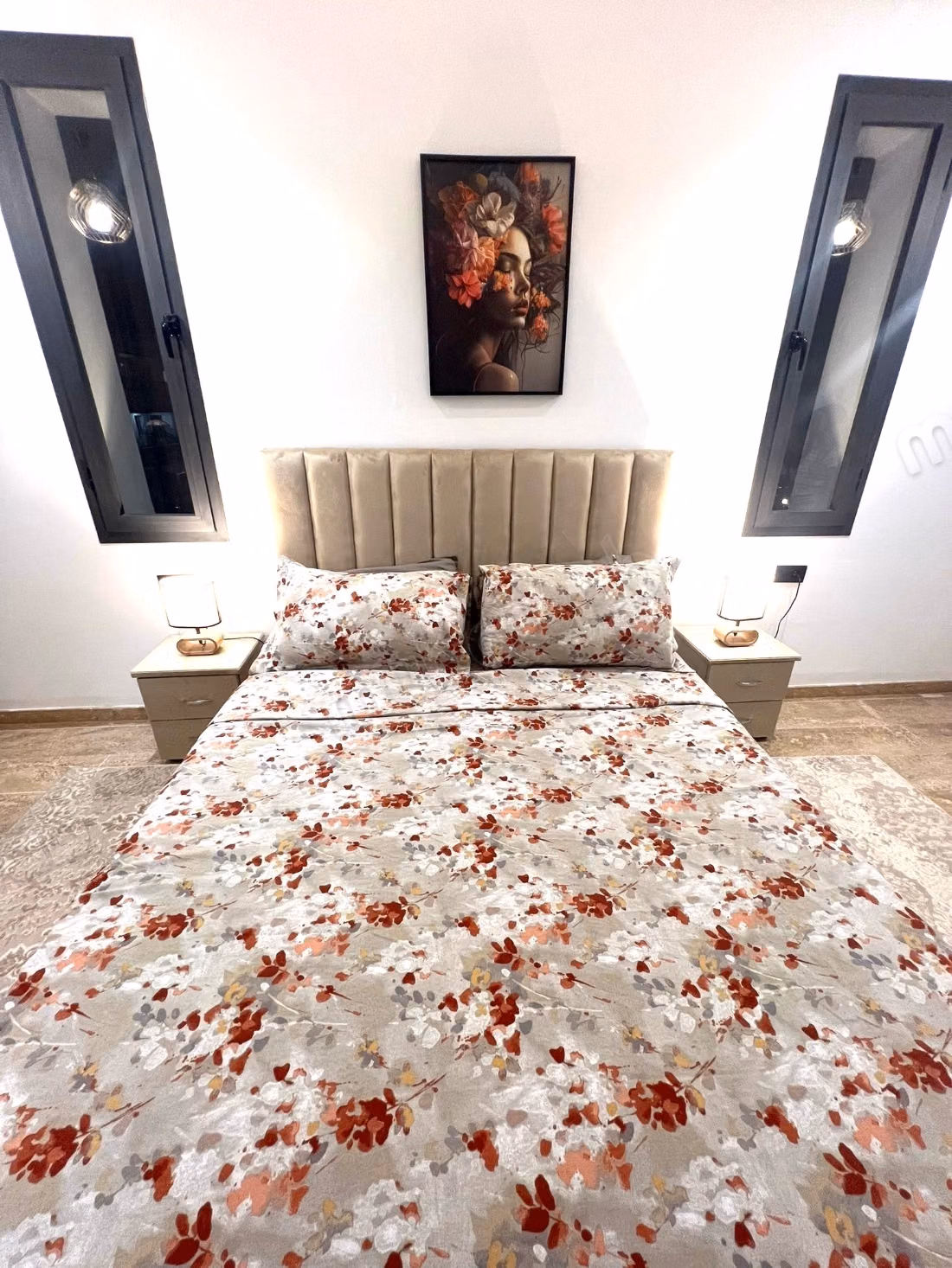 Superbe appartement à louer à Dar Bouazza. 
3 grandes pièces