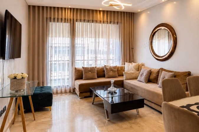 Location Appartement meublé 2chambres avec balcons 
Bourgogne, Casablanca